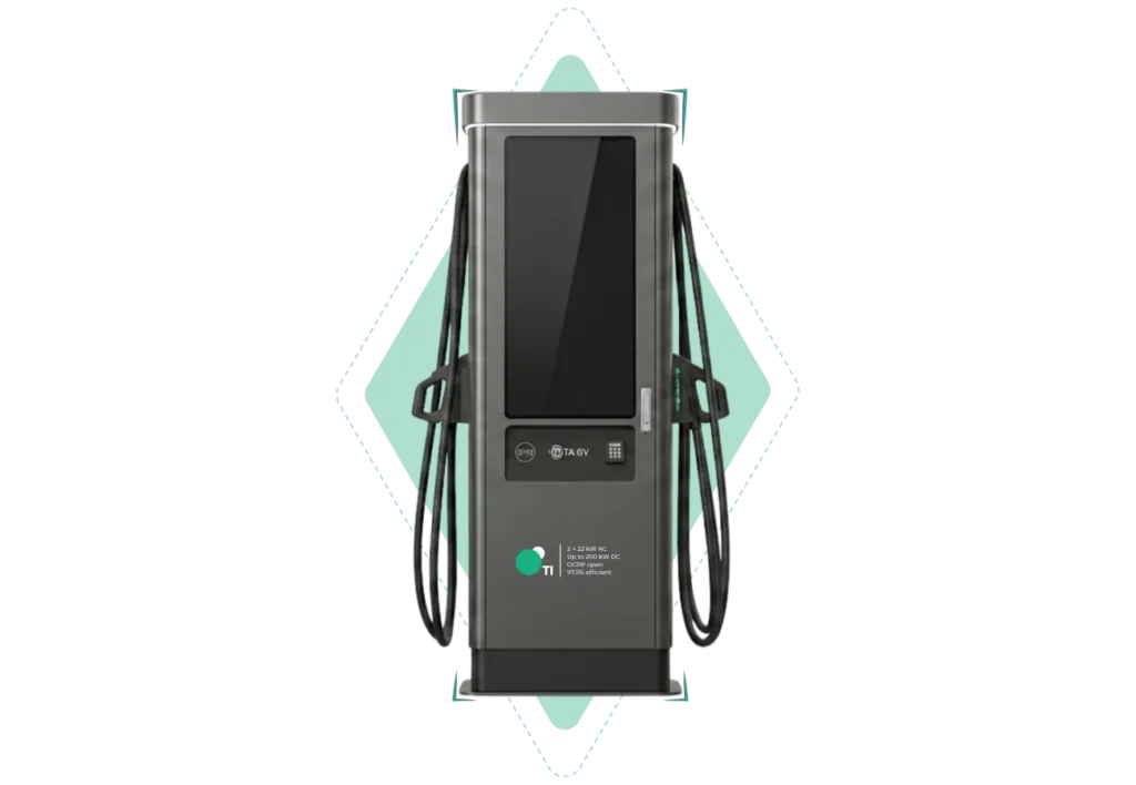 Commercial EV charging unit for office, retail and fleet sites