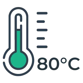 80°C icon