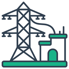 Grid supply icon